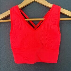 New Balance Vibrant Red Sports Bra